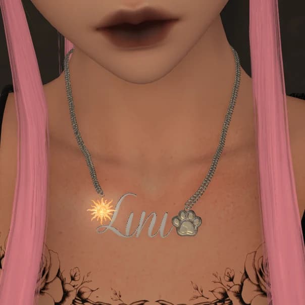 A necklace with 2 versions for both sides of the couple! Simple and made into moon/sun theme as requested.